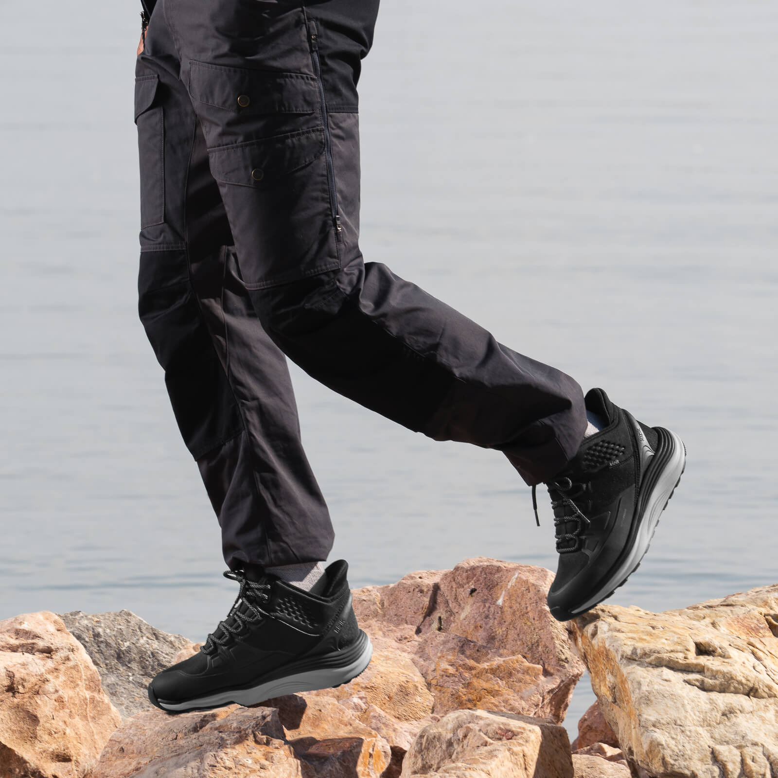 Men's London AT Mid Waterproof - Black/Alloy - Image 9
