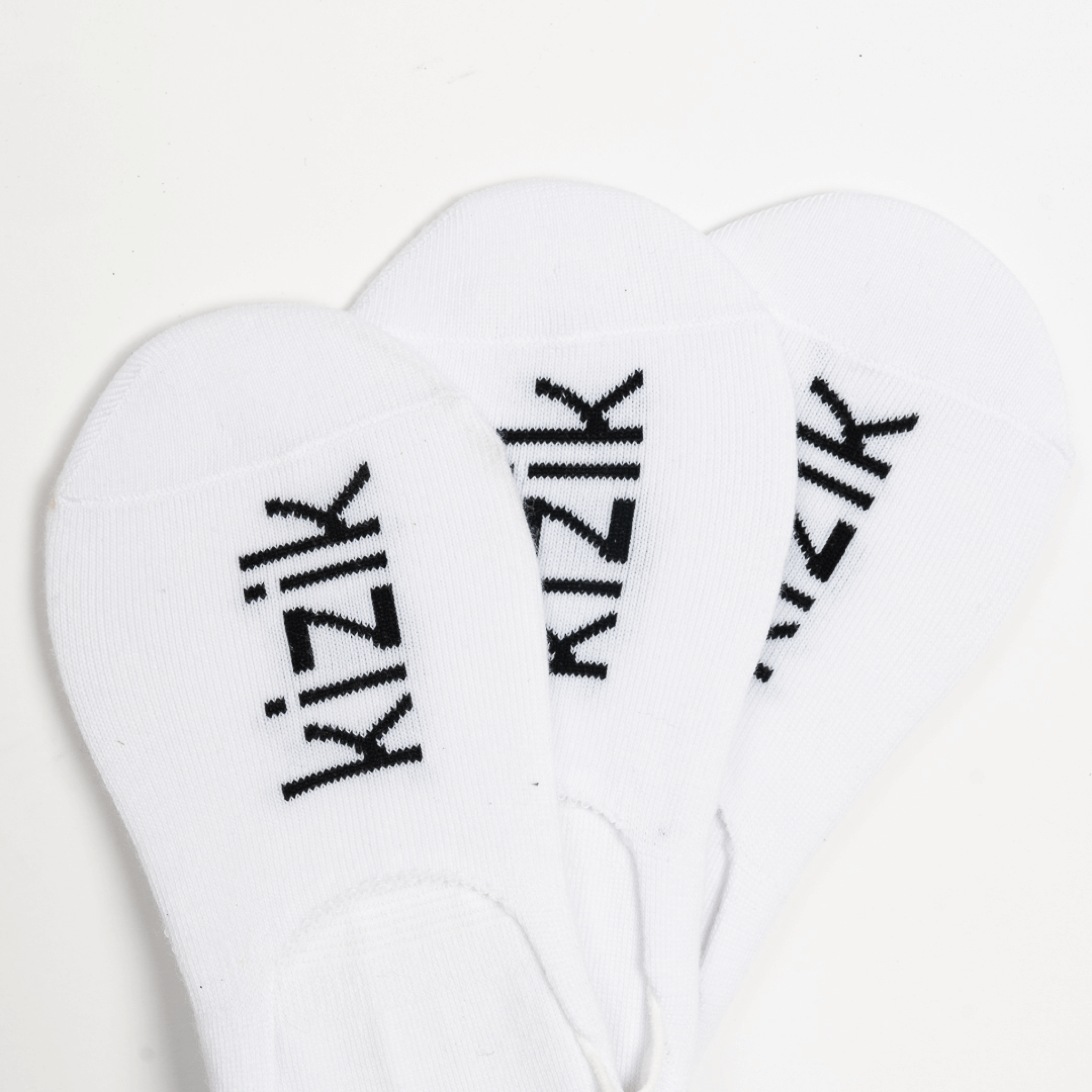 Kizik No Show Socks - White - 3 Pack - Image 4